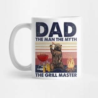 Bear Dad The Man The Myth The Grill Master Mug